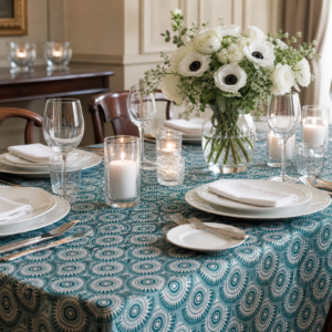 STiJL Teal Medallion Tafeldoek